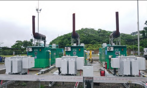 Equipos de generación eléctrica instalados en campo petrolero